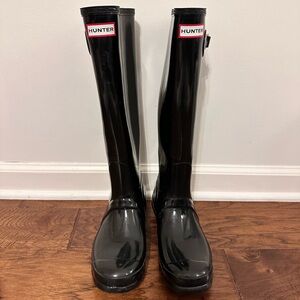 Hunter Wellies Women's Original Tall Gloss Rain Boots